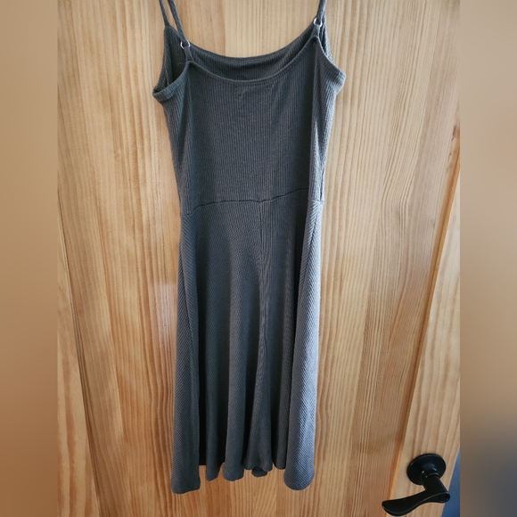 Aqua Ribbed Fit-and-Flare Cami Dress - Picture 5 of 5